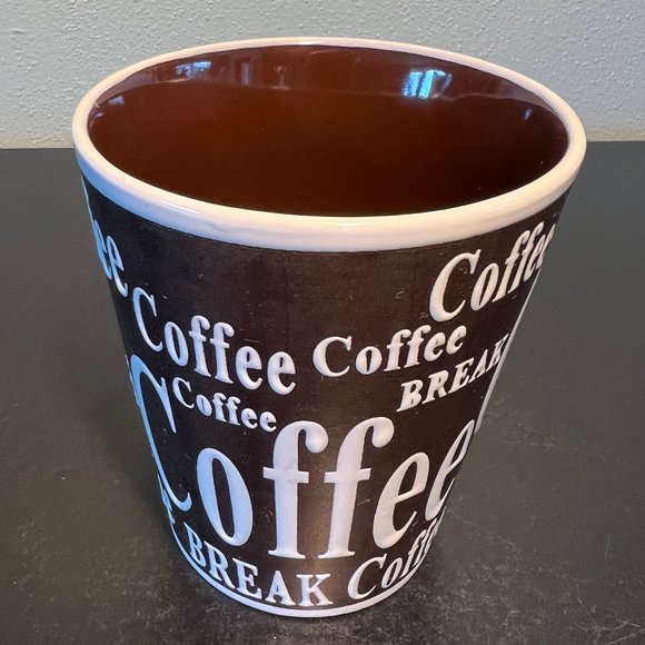 MR. COFFEE Embossed Coffee Break Ceramic Mug - Picture 3 of 7